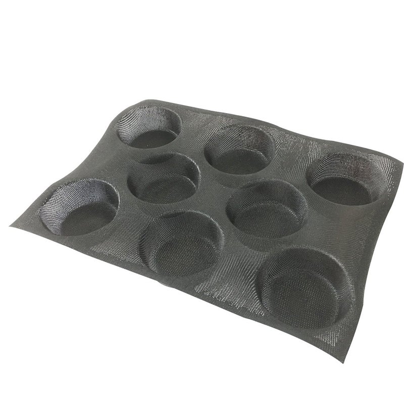 BLUE DROP Bluedrop Silicone Bun Bread Forms Round Shape Trays Perforated Bakery Molds Fit Half Pan Size - Image 5